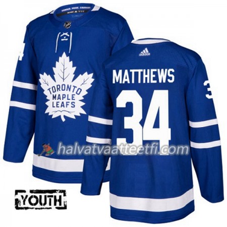 Lasten NHL Toronto Maple Leafs Pelipaita Auston Matthews 34 Adidas 2017-2018 Sininen Authentic